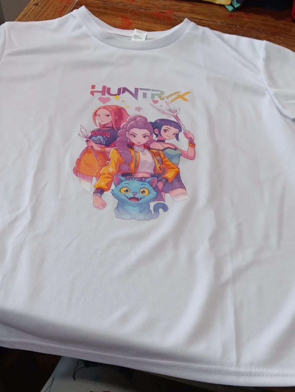 White Kids Graphic Tee Demon Hunters